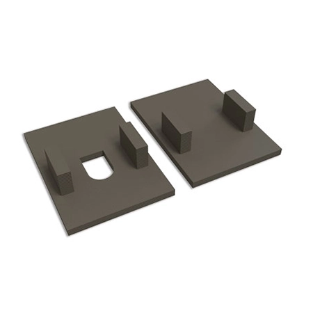 Signage Rail Caps - Set of 2