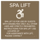 Spa Lift Rules w/Dynamic ISA Symbol - Large