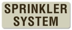 Sprinkler System Label