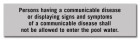 State Pool Sign - Communicable Disease - Tennessee Compliant