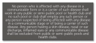 State Pool Sign - Communicable Disease - Virginia Compliant