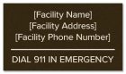 State Pool Sign - Emergency Sign