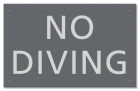 State Pool Sign - No Diving - Idaho Compliant