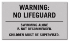 State Pool Sign - No Lifeguard - Ohio Compliant
