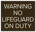 State Pool Sign - No Lifeguard Wading Pool - North Carolina Compliant