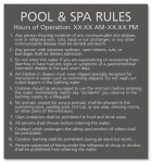 State Pool Sign - Pool & Spa Rules - New Jersey Compliant