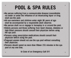 State Pool Sign - Pool and Spa Rules - Wyoming Compliant