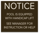State Pool Sign - Pool Lift - Illinois Compliant