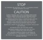State Pool Sign - Pool Rules and Regulations - Mobile, AL Compliant