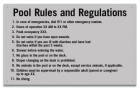 State Pool Sign - Pool Rules and Regulations - Montgomery, AL Compliant