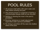 State Pool Sign - Pool Rules - Connecticut Compliant
