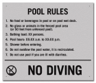 State Pool Sign - Pool Rules - Florida Compliant