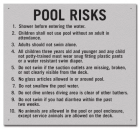 State Pool Sign - Pool Rules - Georgia Compliant