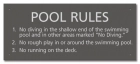 State Pool Sign - Pool Rules - Iowa Compliant