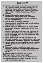 State Pool Sign - Pool Rules - KY Compliant