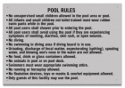 State Pool Sign - Pool Rules - Maine Compliant