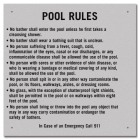 State Pool Sign - Pool Rules - Massachusetts Compliant