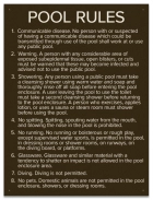 State Pool Sign - Pool Rules - Minnesota Compliant