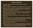 State Pool Sign - Pool Rules - New Hampshire