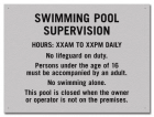 State Pool Sign - Pool Rules - New Jersey Compliant