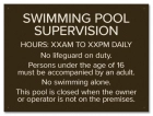 State Pool Sign - Pool Rules - New Jersey Compliant