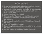 State Pool Sign - Pool Rules - OK Compliant