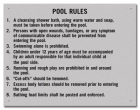 State Pool Sign - Pool Rules - Oklahoma Compliant
