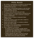 State Pool Sign - Pool Rules - WA Compliant