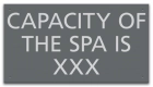 State Pool Sign - Spa Capacity - Montana Compliant