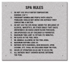 State Pool Sign - Spa Rules - Alabama Compliant