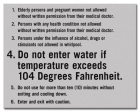 State Pool Sign - Spa Rules - Atlanta, Georgia Compliant