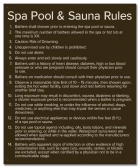 State Pool Sign - Spa Rules - DC Compliant