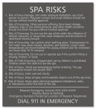 State Pool Sign - Spa Rules - Georgia Compliant