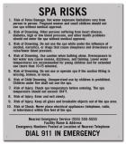 State Pool Sign - Spa Rules - Georgia Compliant