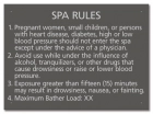 State Pool Sign - Spa Rules - Indiana Compliant