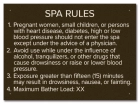 State Pool Sign - Spa Rules - Indiana Compliant
