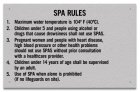 State Pool Sign - Spa Rules - Mississippi