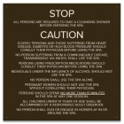 State Pool Sign - Spa Rules - Mobile, AL Compliant