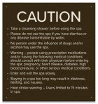 State Pool Sign - Spa Rules - Montana Compliant