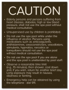 State Pool Sign - Spa Rules - New York City Compliant