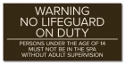 State Pool Sign - Spa Rules - Texas Compliant