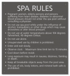 State Pool Sign - Spa Rules - Virginia Compliant