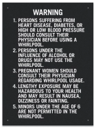 State Pool Sign - Spa Rules - Wisconsin Compliant