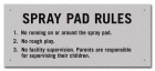 State Pool Sign - Spray Pad Rules - Iowa Compliant