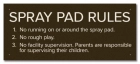 State Pool Sign - Spray Pad Rules - Iowa Compliant