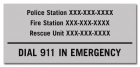State Pool Signs - Emergency - Tennessee Compliant