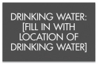 Texas Drinking Water Location Sign