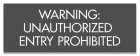 Texas Unauthorized Entry Prohibited Sign