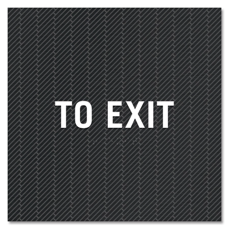 "To Exit" Egress Sign - CA Compliant