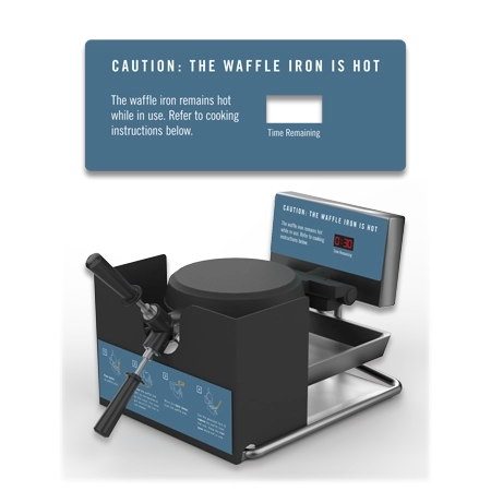 Waffle Instructions Warning w/Timer Window